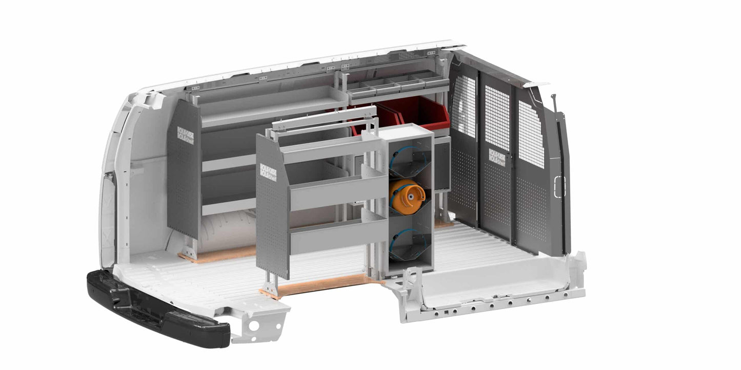 Rola-Case HVAC Bin Package for Chevy/GMC Express/Savana - 135-in WB