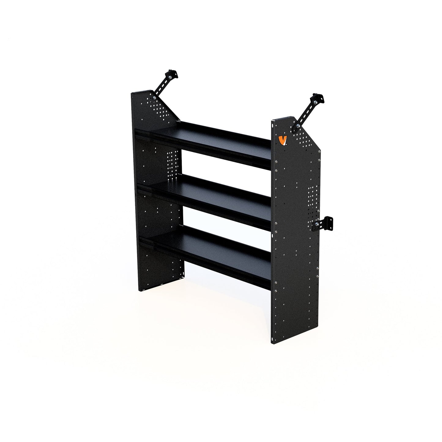 Vantech Aluminum Adjustable 3 Shelf Unit - 42-in W x 48-in H x 13-in D - Black