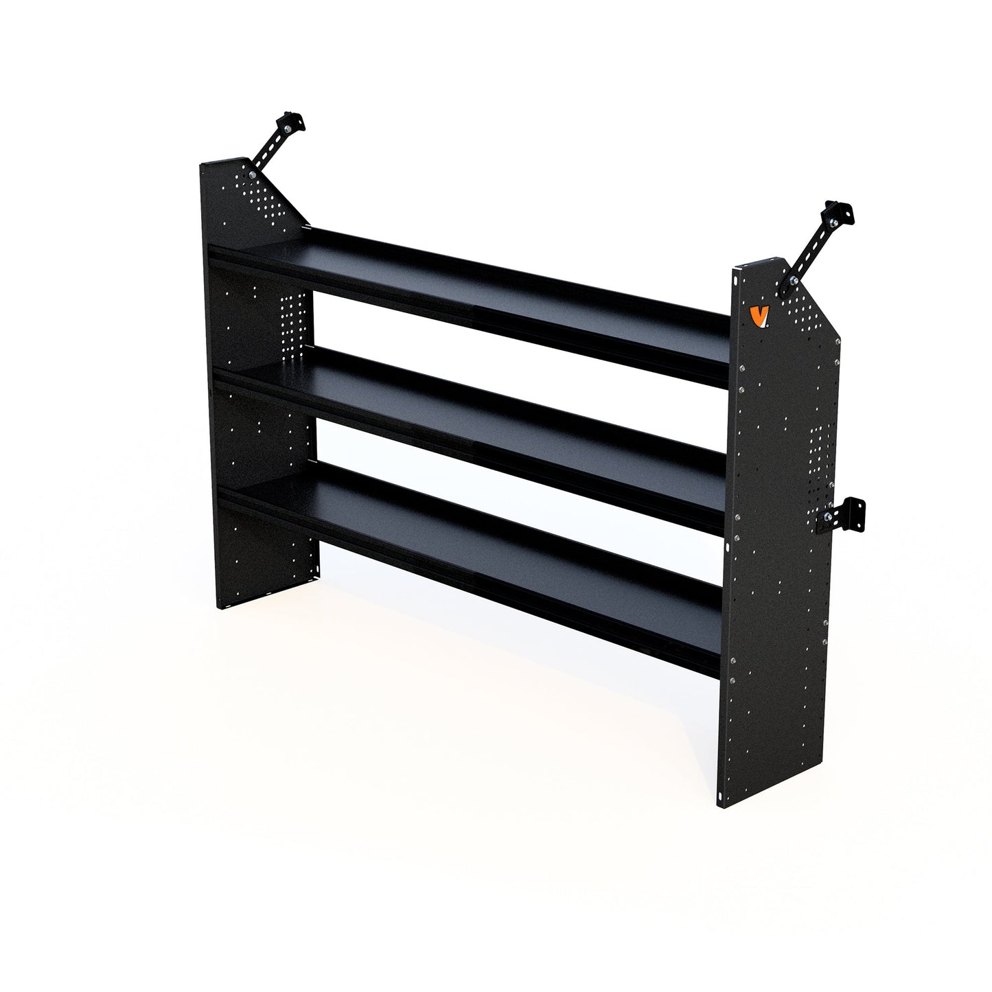 Vantech Aluminum Adjustable 3 Shelf Unit - 72-in W x 48-in H x 13-in D - Black