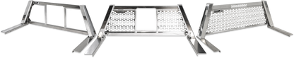 Highway Products Honeycomb Headache Rack Open Wave, Polished Aluminum Upright, Smooth Aluminum Center, Size 2 - 4030-061