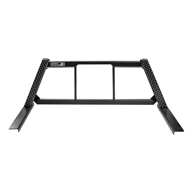 Highway Products Honeycomb Headache Rack Open Post, Leopard Upright, Smooth Black Center, Size 5 - 4021-004-BK62S