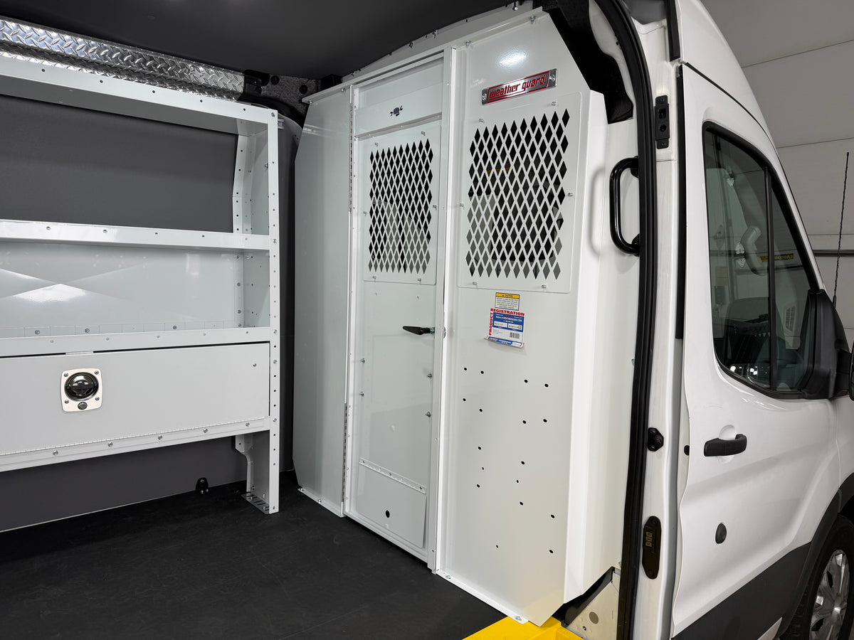 Weather Guard HVAC/Mechanical Van Package for Ford Transit - 148-in WB - Mid Roof - 600-8213L