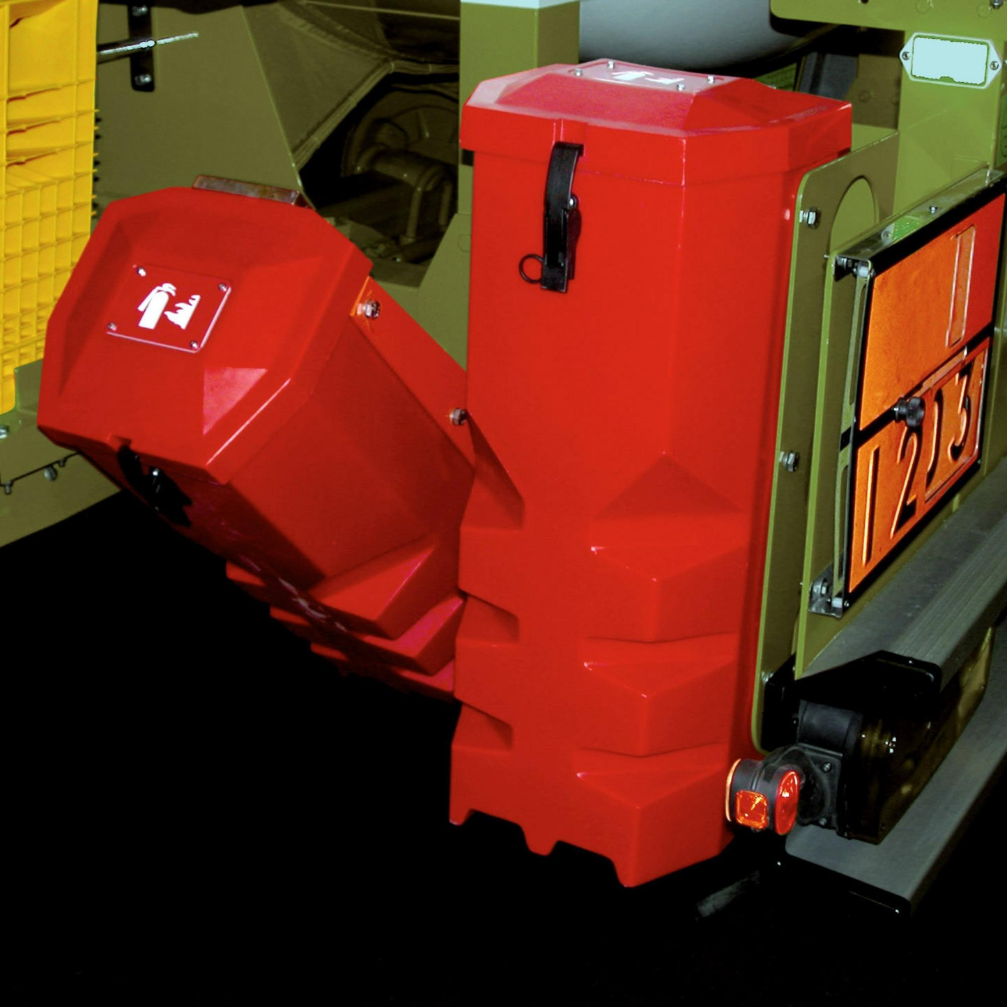 Jonesco JBFR75 Top-Loading 20lb Fire Extinguisher Cabinet for Commercial Vehicles