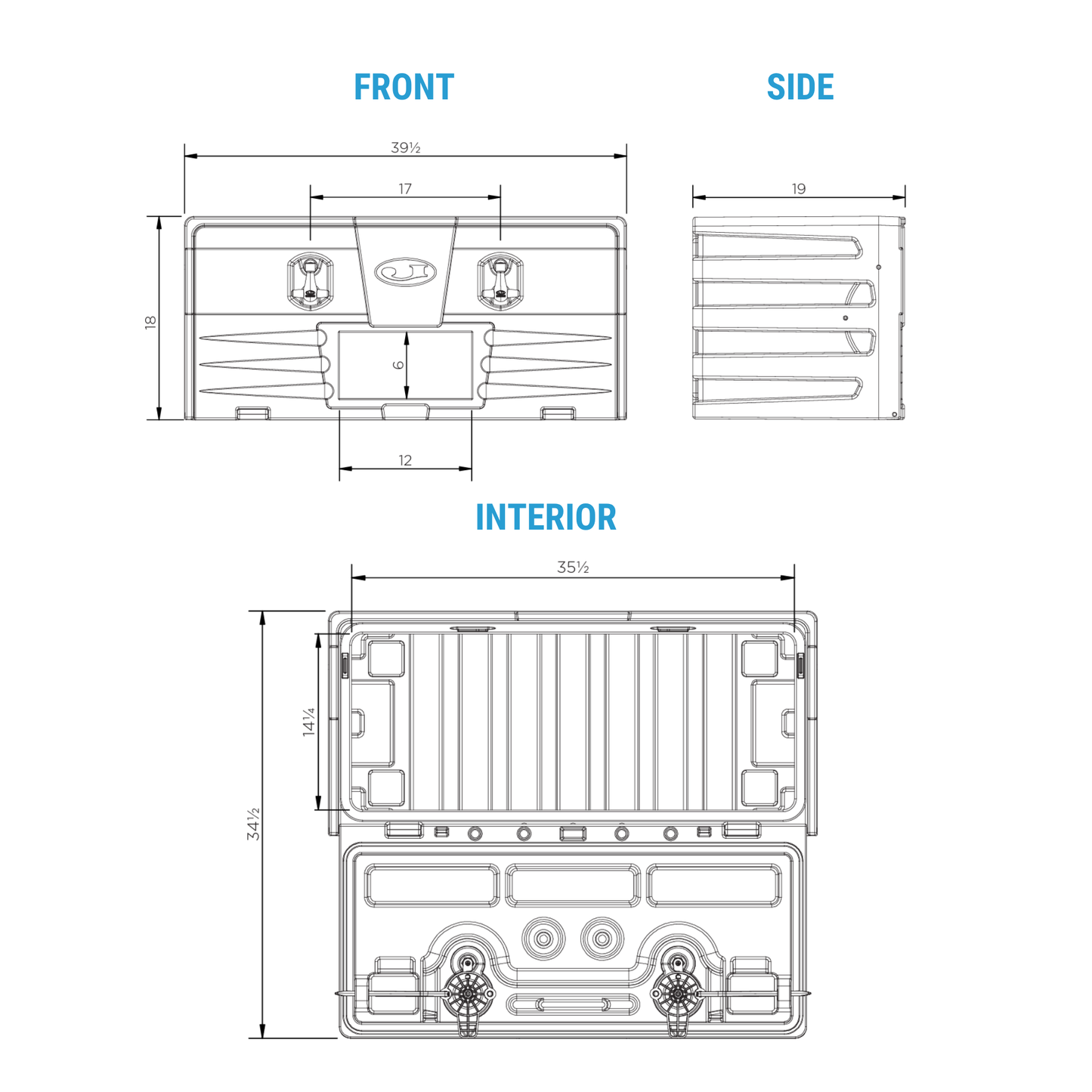 Jonesco 40-in Underbody Composite Tool Box - Single-Door - JBZ1000