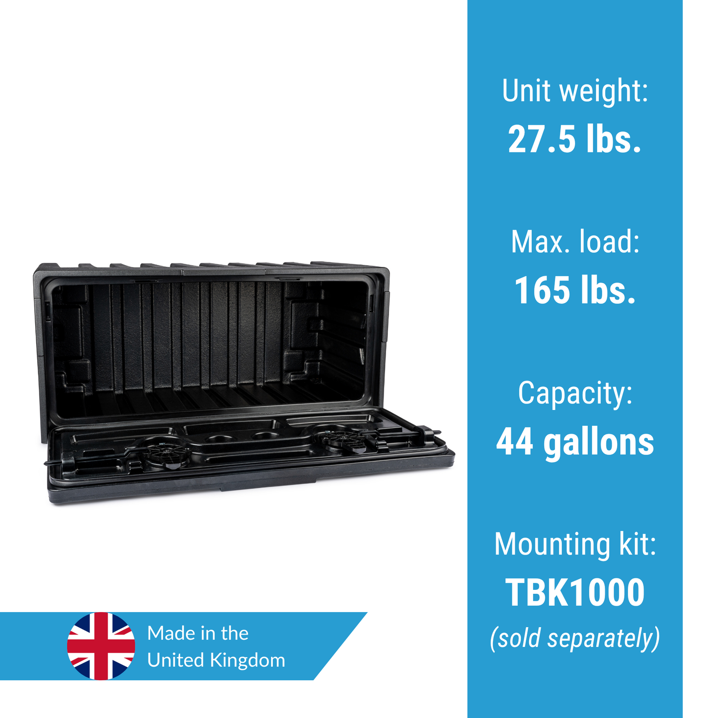 Jonesco 40-in Underbody Composite Tool Box - Single-Door - JBZ1000