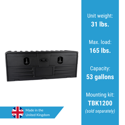 Jonesco 47-in Underbody Composite Tool Box - Single-Door - JBZ1200