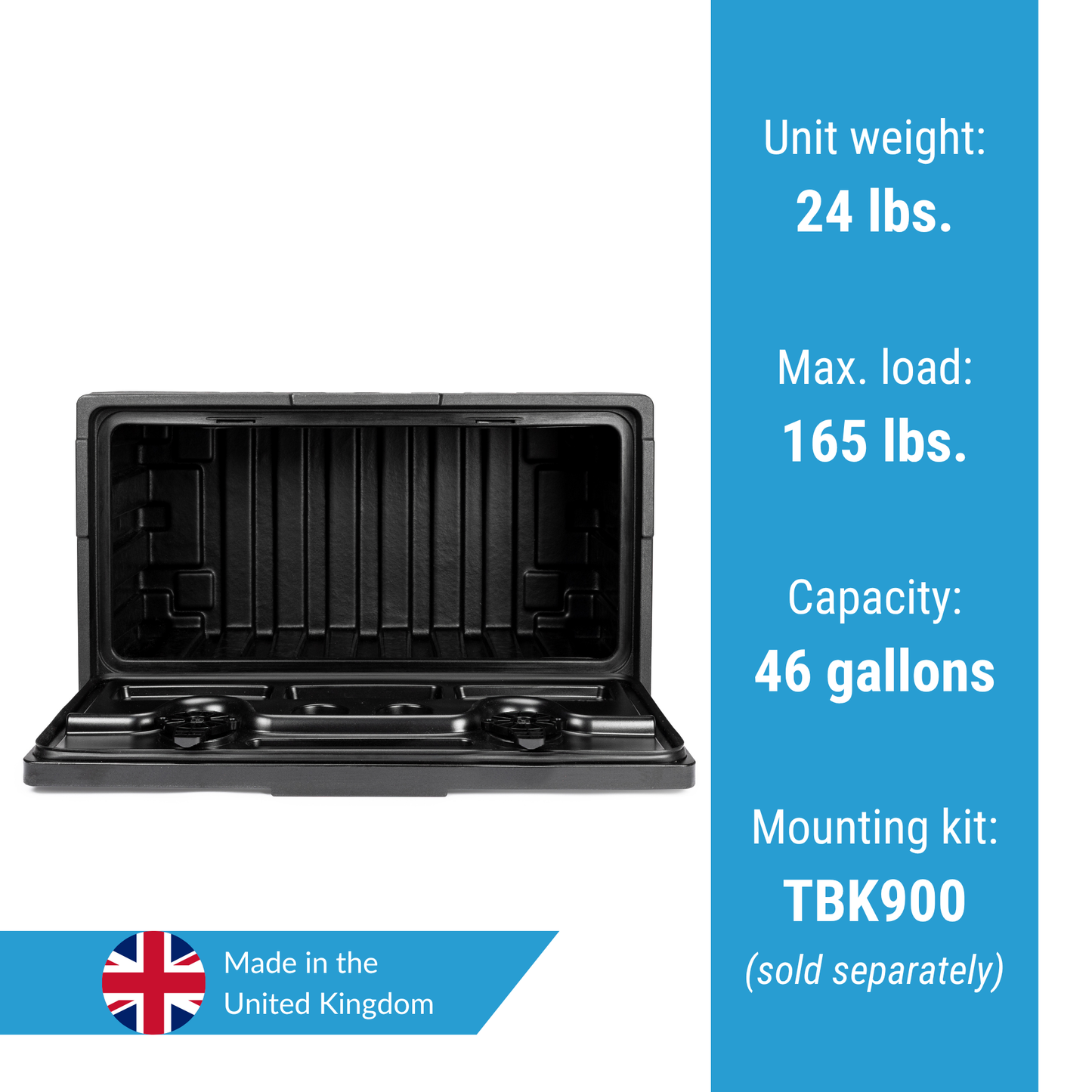 Jonesco 36-in Underbody Composite Tool Box - Single-Door - JBZ900