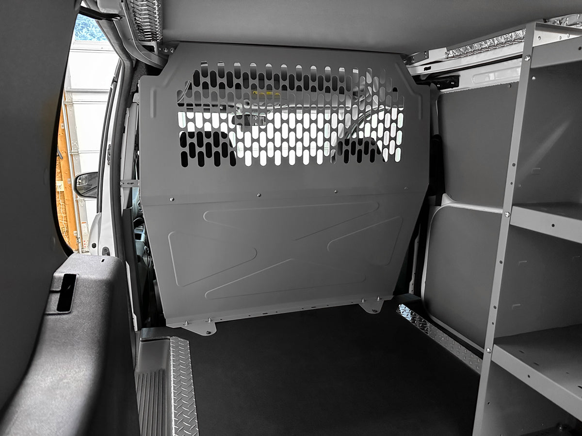Full Partition - Perforated - Ford Transit Connect, Nissan NV200, Chevy City Express, RAM ProMaster City