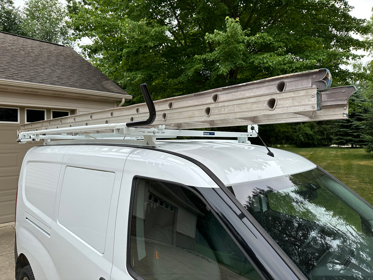 Clamp & Lock Ladder Rack – Aluminum – Single – Transit Connect, ProMaster City, Metris, City Express, NV200