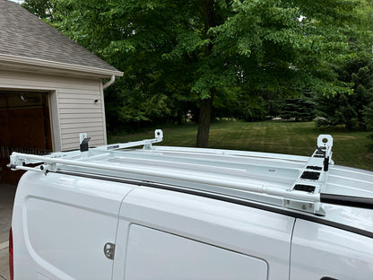 Clamp & Lock Ladder Rack – Aluminum – Single – Transit Connect, ProMaster City, Metris, City Express, NV200