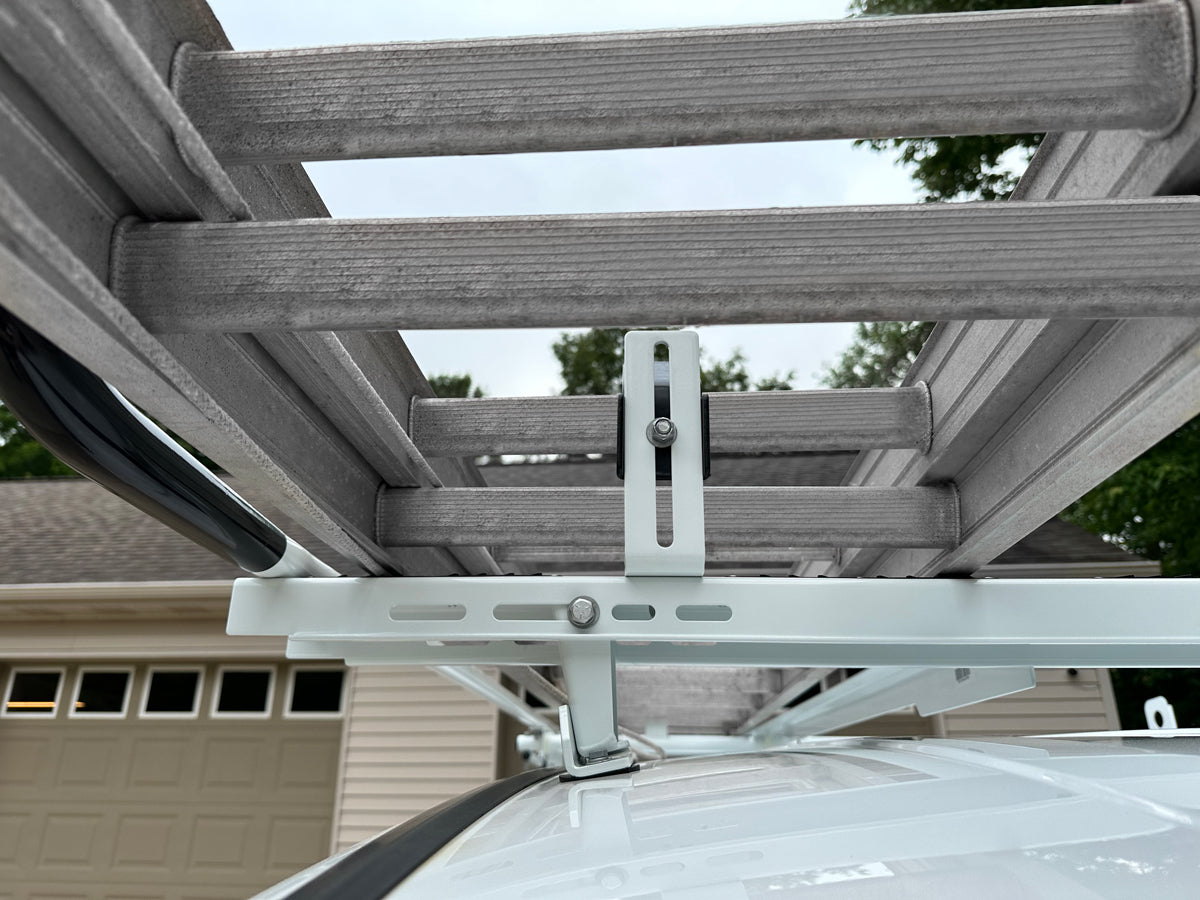 Clamp & Lock Ladder Rack – Aluminum – Single – Transit Connect, ProMaster City, Metris, City Express, NV200
