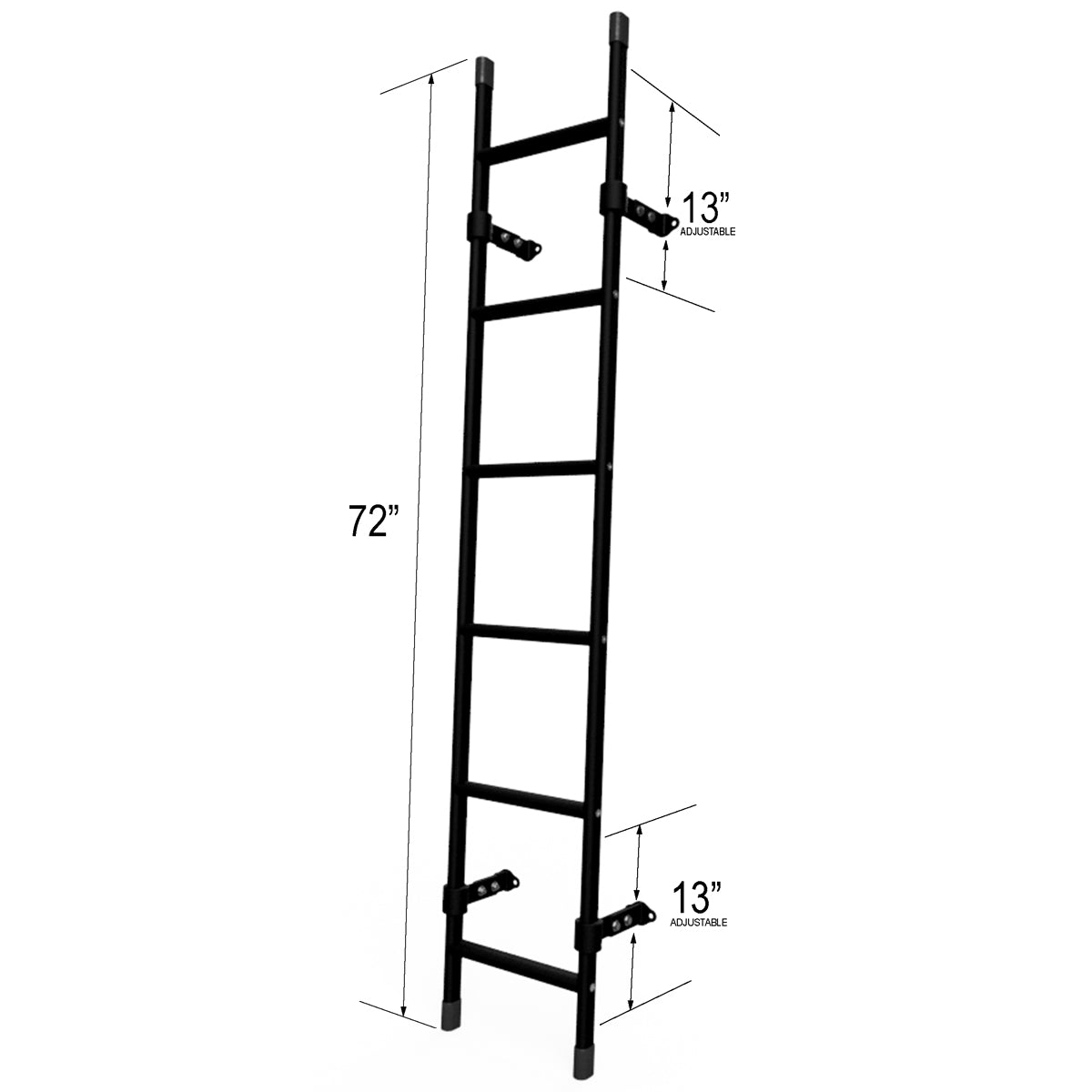 Rear Access Ladder, Best fit Box Trucks (72″)