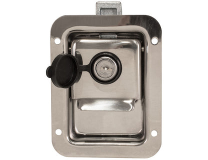 Buyers Products Stainless Steel Junior Single Point Locking Paddle Latch - Thru-Hole Mount - L1883