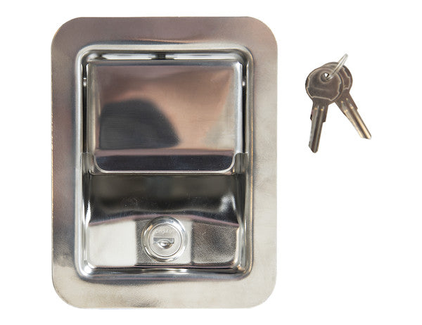 Buyers Products Stainless Steel Rotary Single Point Paddle Latch - 1/2-In Striker - L3885RLS