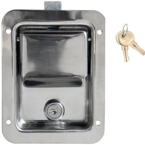 Buyers Products Stainless Steel Single Point Locking Paddle Latch - Thru-Hole Mount - L3885