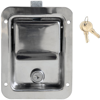 Buyers Products Stainless Steel Single Point Locking Paddle Latch - Thru-Hole Mount - L3885