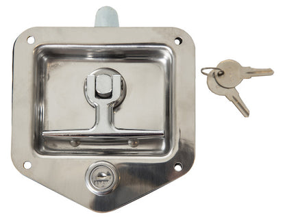 Buyers Products Stainless Single Point T-HANDLE Latch with Mounting Holes - L8815