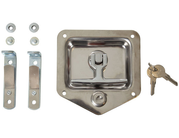 Buyers Products Stainless Steel 2-Point Folding T-HANDLE for Latches - L882501