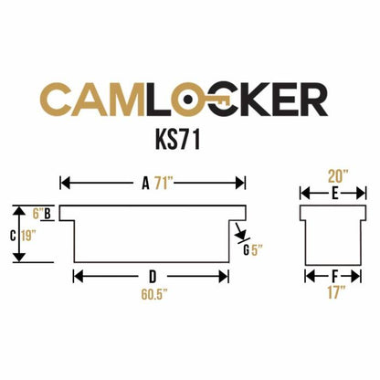 CamLocker Crossover Tool Box - 71-in - Standard Lid - Deep