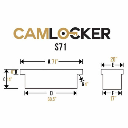 CamLocker Crossover Tool Box - 71-in - Standard Lid - Standard Depth
