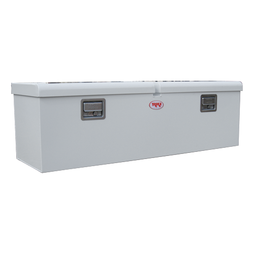 RKI 54-in Chest Truck Tool Box M-Series Double Lid Floor Mount - White Steel - M54-2NM