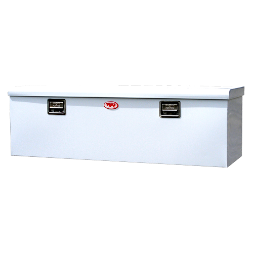 RKI 60-in Chest Truck Tool Box M-Series Single Lid Floor Mount - White Steel - M60-1NM