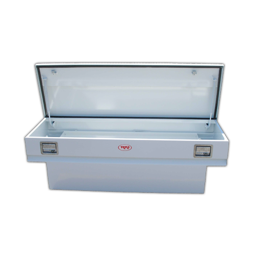 RKI 60-in Chest Truck Tool Box M-Series Single Lid Floor Mount - White Steel - M60SB-1NM