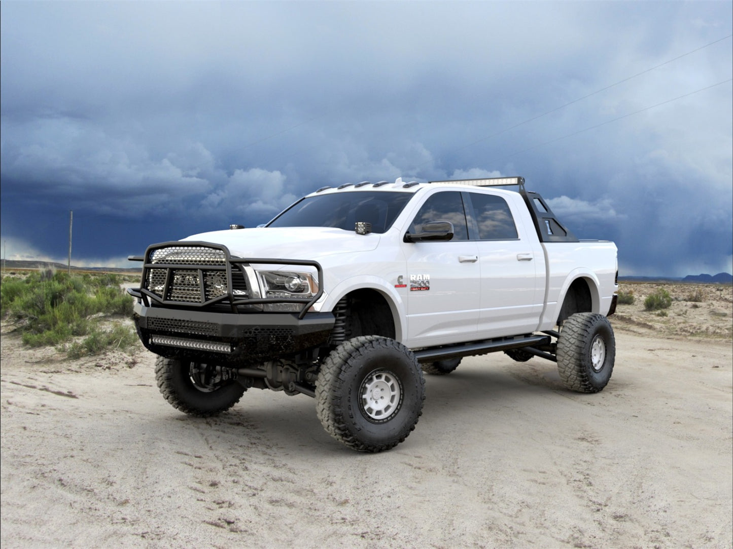 Ranch Hand Midnight Series Front Bumper for Dodge/Ram 2500/3500 (2010-2018) - MFD101BM1