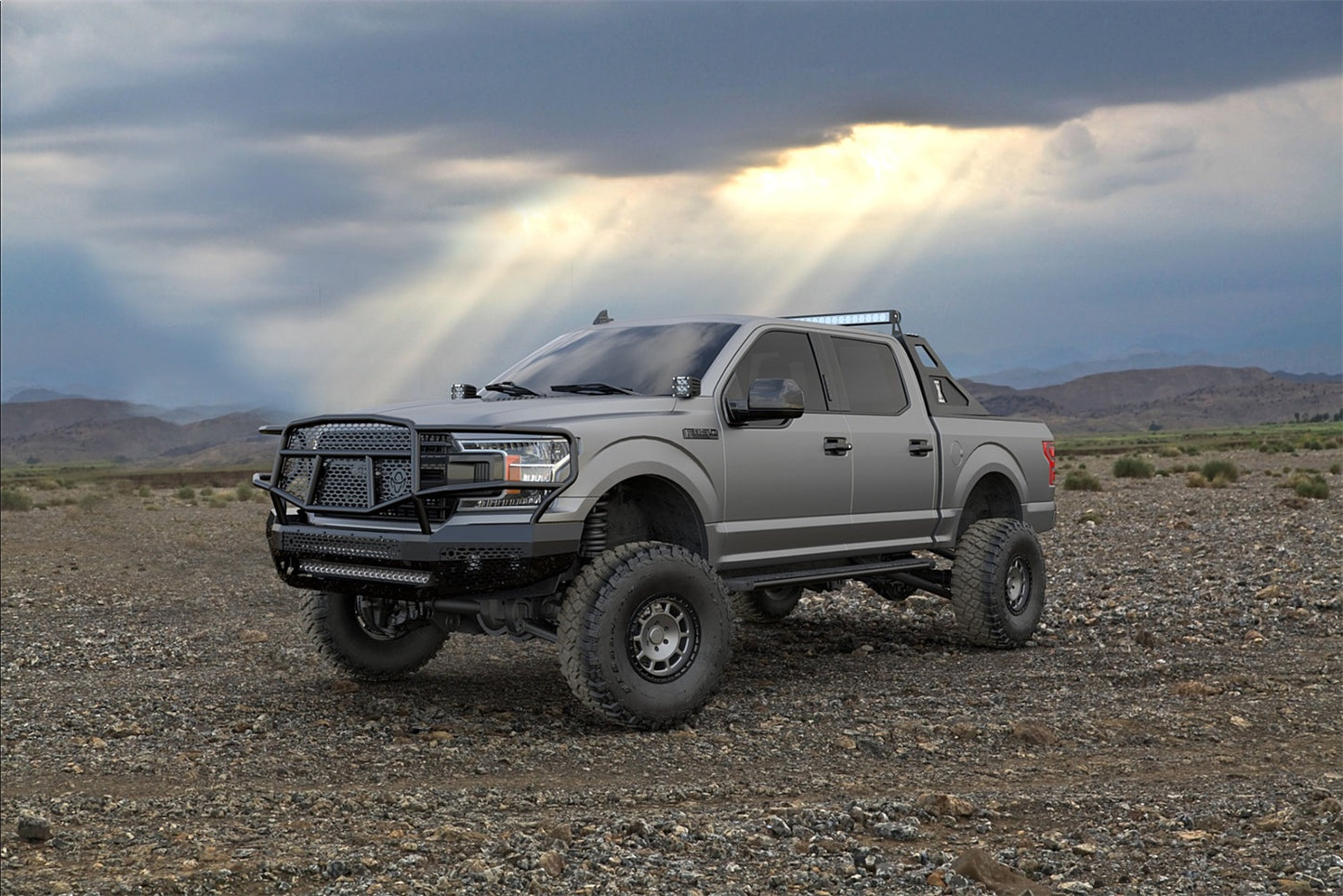 Ranch Hand Midnight Series Front Bumper for Ford F-150 (2018-2020) - MFF18HBM1