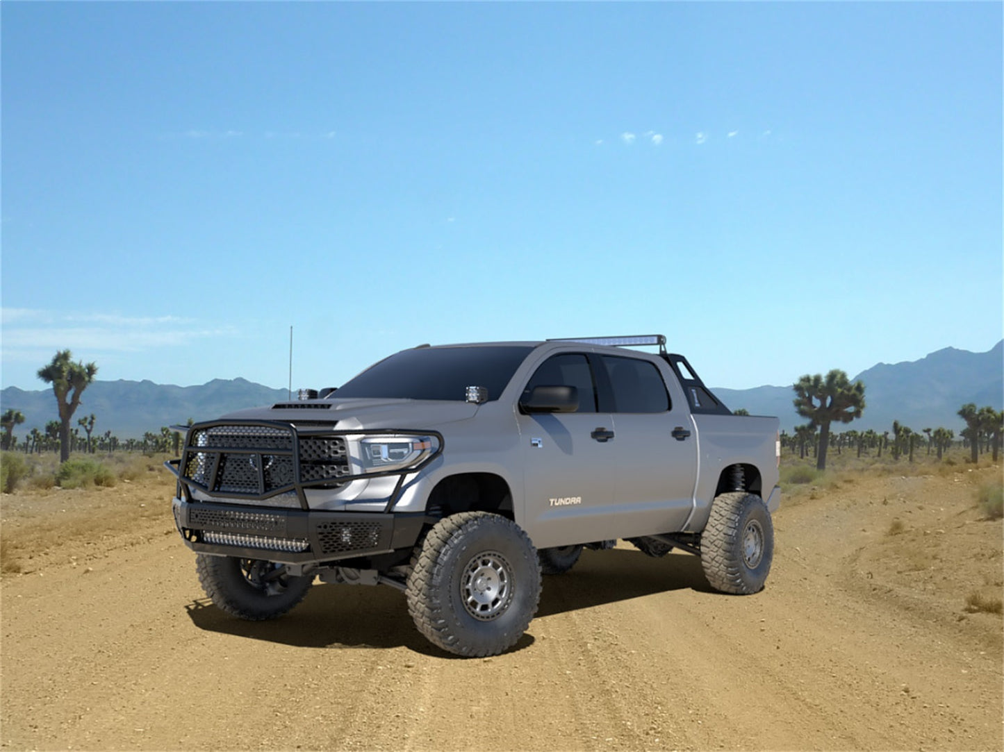 Ranch Hand Midnight Series Front Bumper for Toyota Tundra (2014-2021) - MFT14HBM1