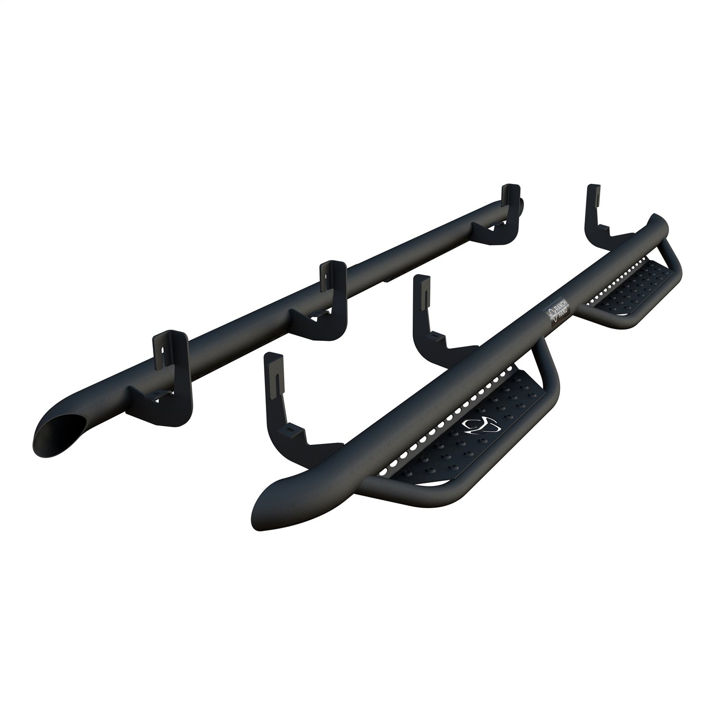Ranch Hand Midnight Series Running Steps for Chevrolet/GMC Silverado/Sierra 1500, Chevrolet/GMC Silverado/Sierra HD, Chevrolet Colorado (2019-2026) - MRSC191C1B4S