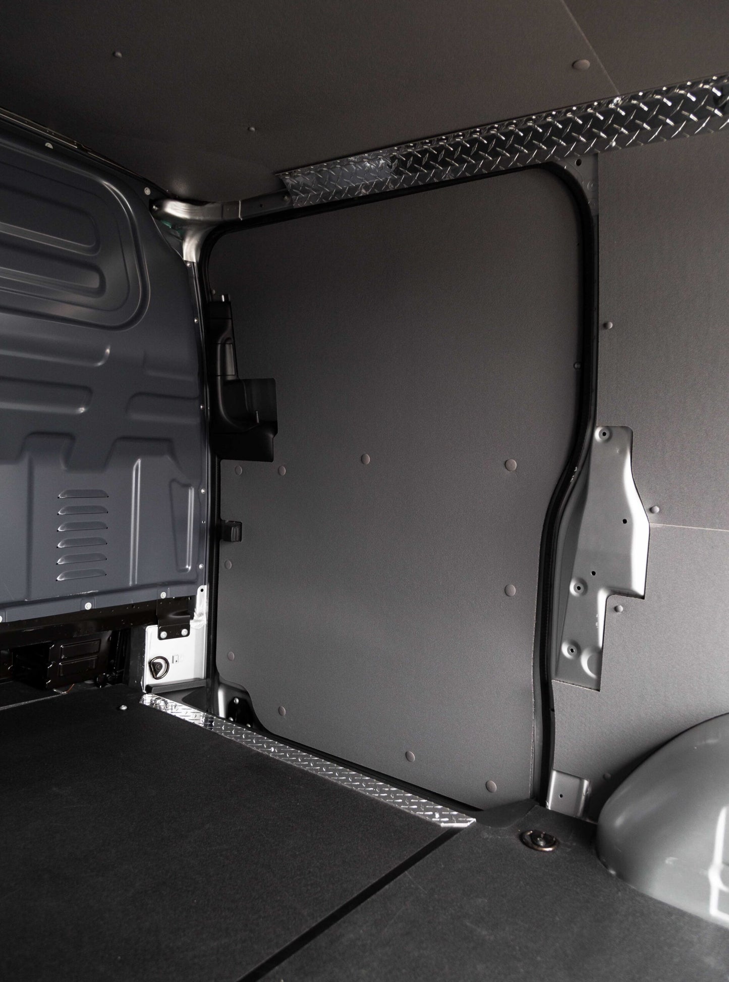 DuraTherm Insulated Door Liner Kit for Mercedes Metris Cargo Vans - Wheelbase: Extended | Side Doors: Single Sliding | Color: White | Rear Door: No Rear Liftgate