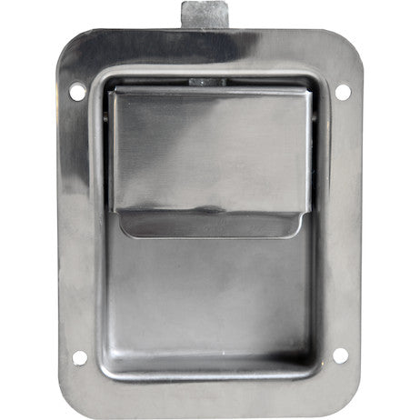 Buyers Products Stainless Steel Single Point Non-Locking Paddle Latch - Thru-Hole Mount - N3885