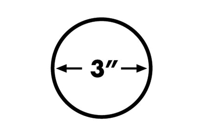Dee Zee Tubes - 3" Round Universal - Black Steel - ExtCab