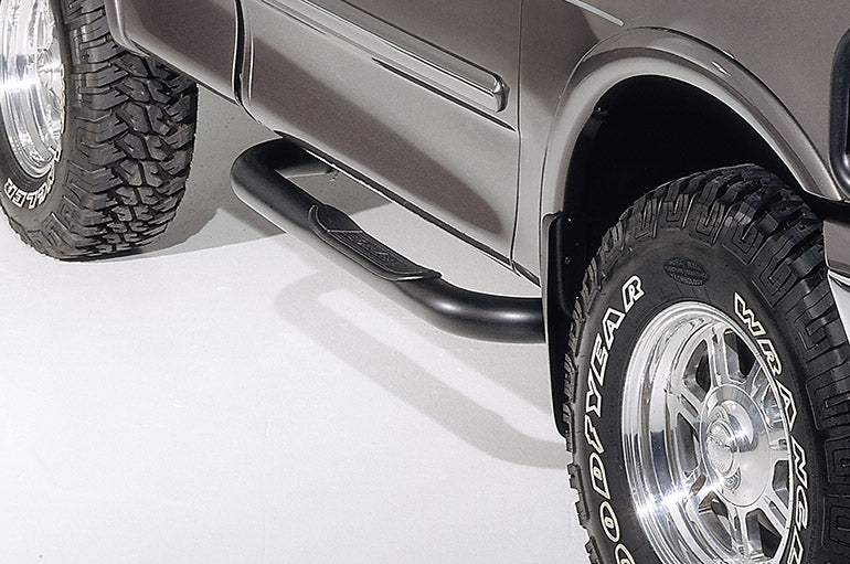 Dee Zee Tubes - 4" Oval Black Steel for Chevy/GMC Silverado/Sierra (2014-2019) - RegCab