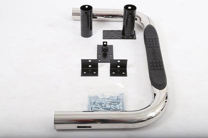 Dee Zee Tubes - 3" Round Universal - Stainless - RegCab