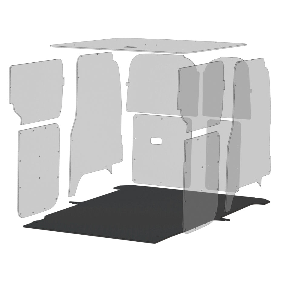 AutoMat-Bar Rubber Floor Mat for Nissan NV200 Cargo Vans