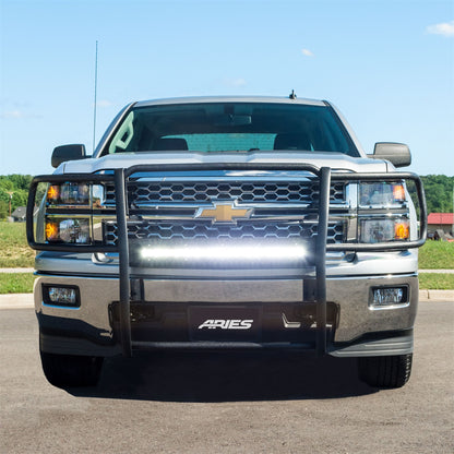ARIES Pro Series Black Steel Grille Guard for Chevrolet Silverado 1500, Silverado 1500 LD (2014-2019) - P4091