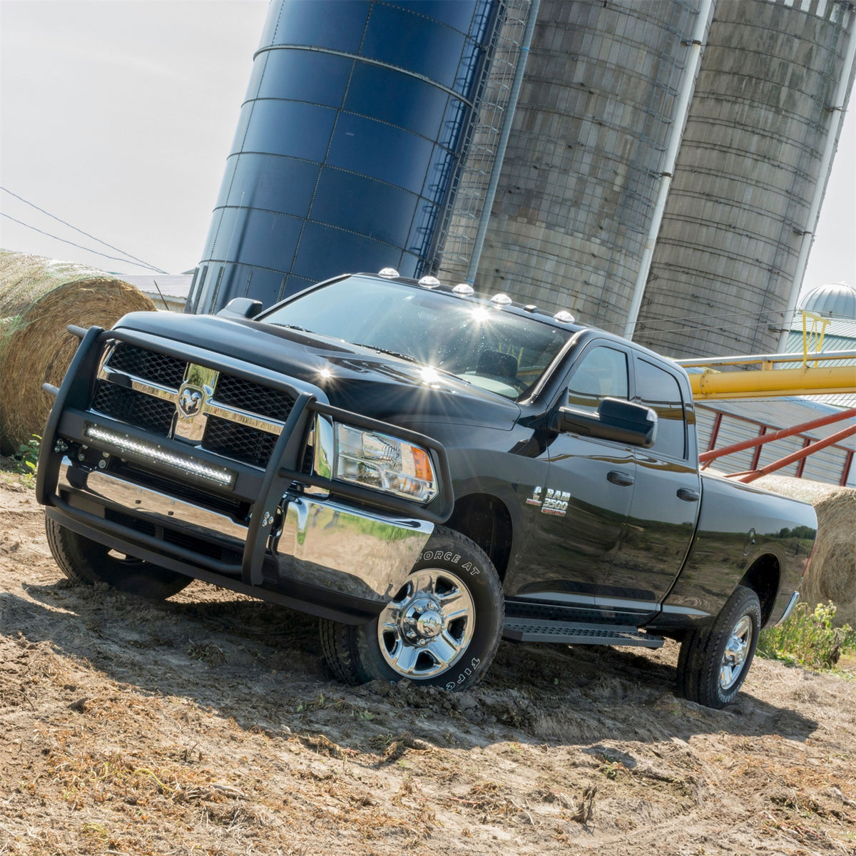 ARIES Pro Series Black Steel Grille Guard for Dodge/RAM 2500/3500 Crew Cab (2010-2018) - P5056