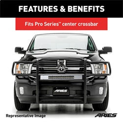 ARIES Pro Series 30-in Brushed Stainless Steel Grille Guard Light Bar Cover Plate - PC20OS