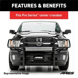 ARIES Pro Series 30-in Polished Stainless Steel Grille Guard Light Bar Cover Plate - PC30MS