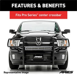 ARIES Pro Series 30-in Brushed Stainless Steel Grille Guard Light Bar Cover Plate - PC30OS