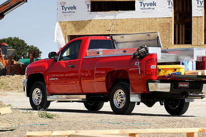Dee Zee Running Board Cab Section Brite-Tread Aluminum for Chevy/GMC Express/Savanah (2009-2021) - 155" WB