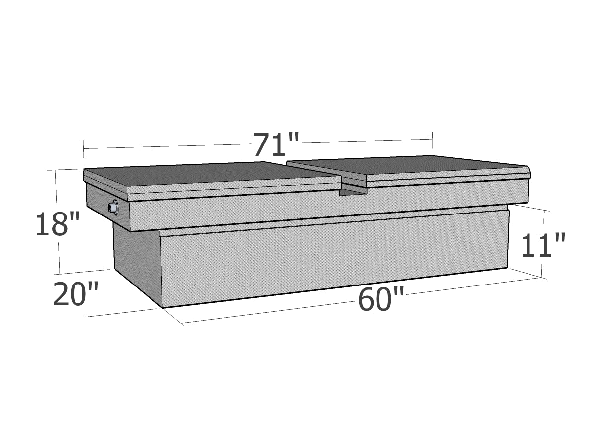 Brute Gull Wing Crossover Tool Box