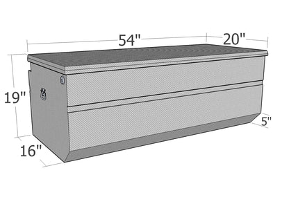 54-in L x 20-in W x 19-in H Chest Cargo Box