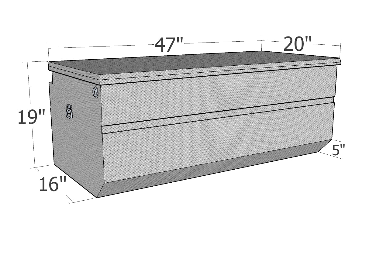 47-in L x 20-in W x 19-in H Chest Cargo Box