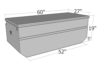 60-in L x 27-in W x 19-in H Chest Cargo Box