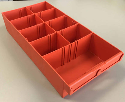 Rola-Case Plastic Bins - 7.9" W x 3.1" H x 15.4" D  (2 Pack)