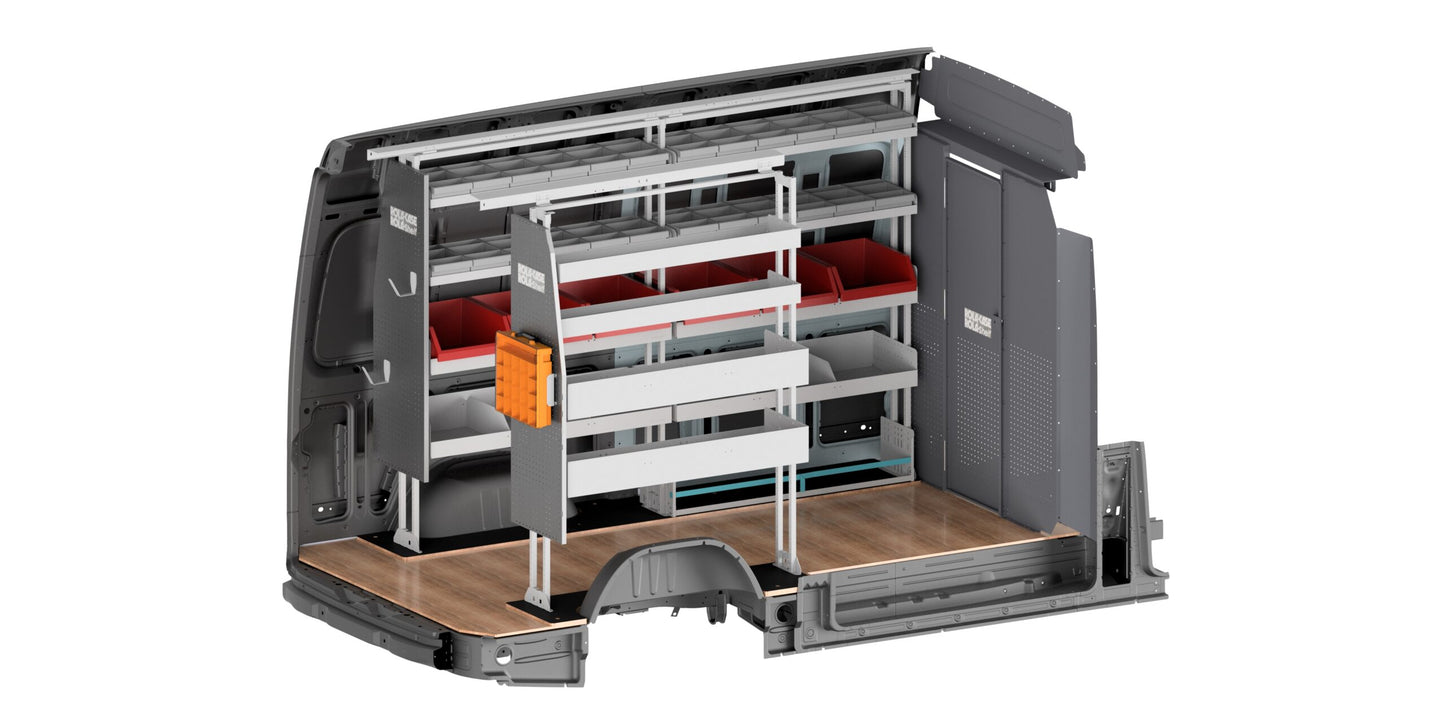 Rola-Case America's Most Popular Bin Package for Mercedes Sprinter - 144-in WB - High Roof