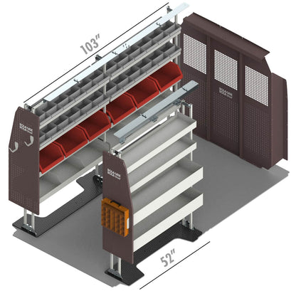 Rola-Case America's Most Popular Bin Package for RAM ProMaster - 159-in WB